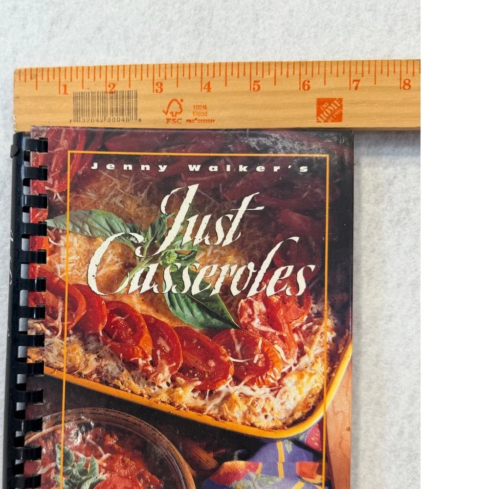 Just Casseroles Recipes from Family and Friend Jenny Walker Spiral Cookbook 1994